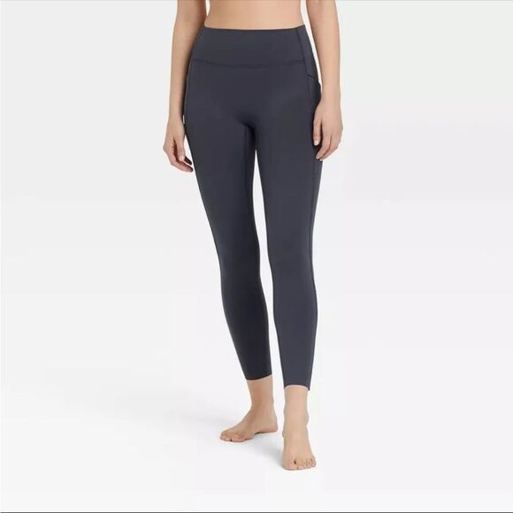 All in motion Leggings Flex High Rise Legging Size‎ S Long 7/8 slate gray - Picture 2 of 10